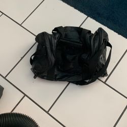 Black Leather Travel Bag