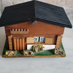 Vintage Swiss Chalet Musical Box
