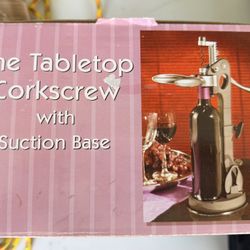 Corkscrew Tabletop With Suction Cup 