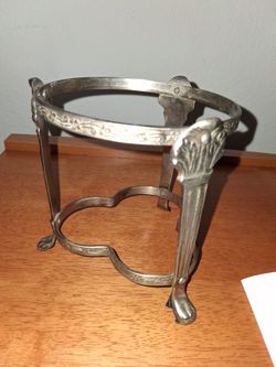 Decorative  Metal Stand (Holds A Vase,or Bowl, Large Candle)