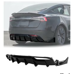 Rear Bumper Diffuser Lip 5PCS for Tesla Model 3 Highland 2024-2025 Performance Style