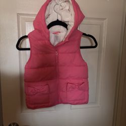 Gymboree Girls  Pink Puffer  Vest Sz 7