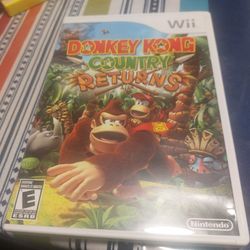 Wii Game Donkey Kong Country Returns With Box And Manual 14 Dollars Firm 