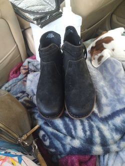 Born, Ankle Boots, Black, Size 11