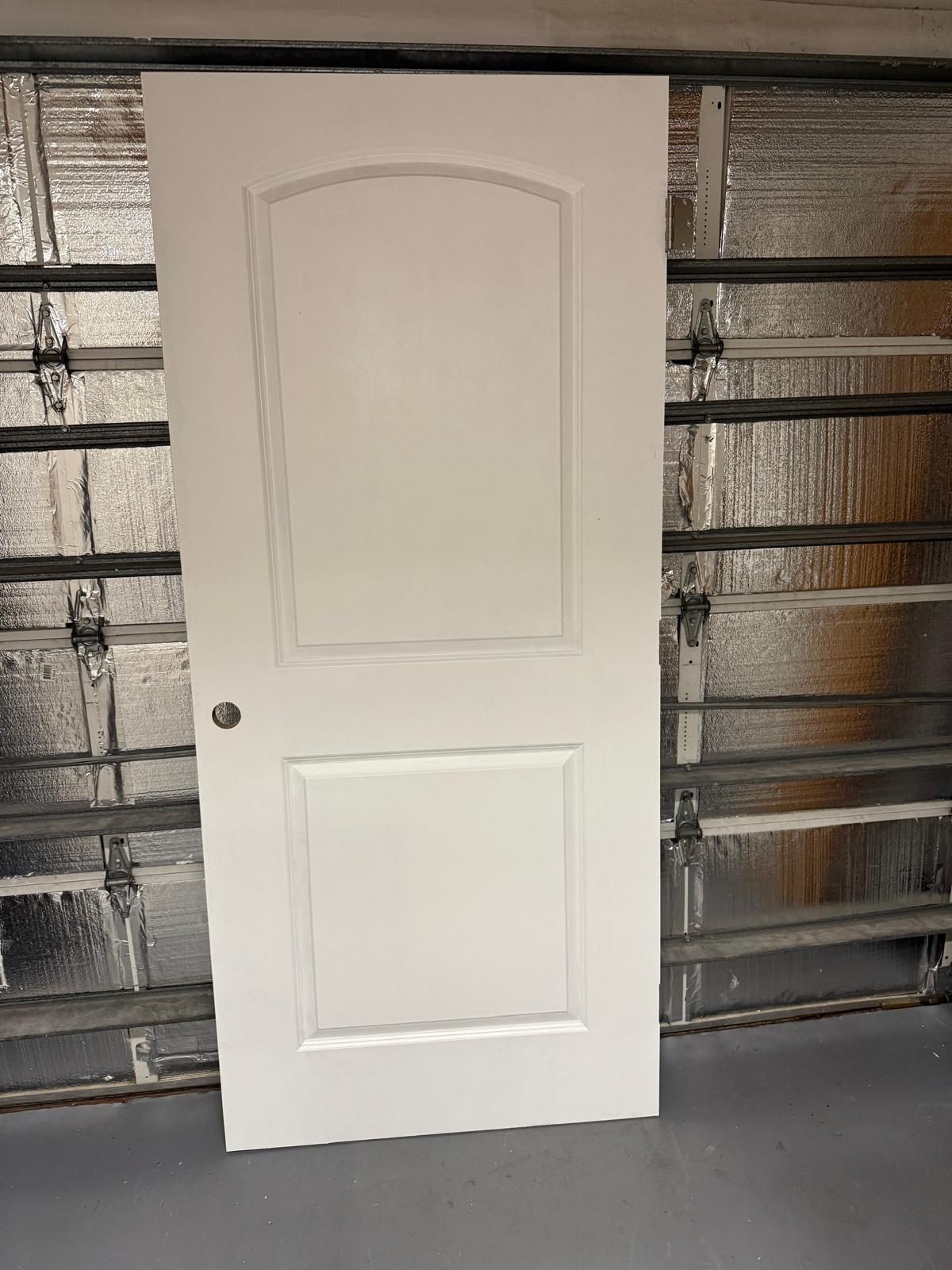 (1) 36” x 80" Two-Panel Interior Semi-Solid Door, White
