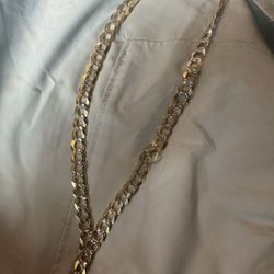 14k Gold Pave Chain