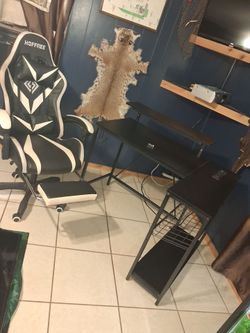 Desk and chair