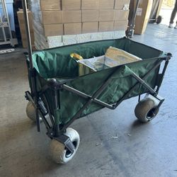 Brand New Beach Wagon With Big Wheels Easy To Work Under Sand