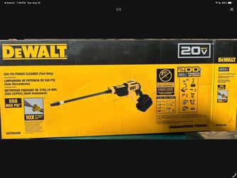 Dewalt - 20V Max - 550 PSI Pressure Washer - Cordless (Tool Only)