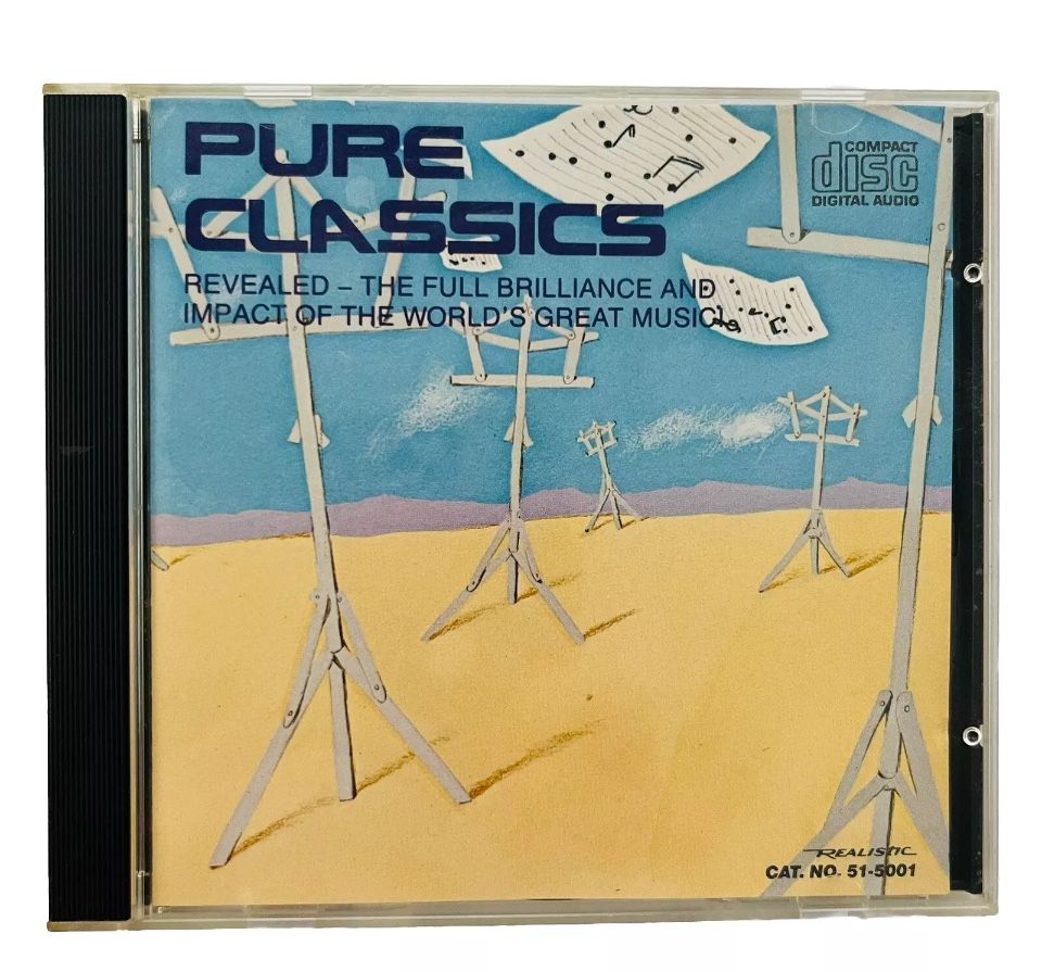 Pure Classics (CD) Radio Shack, Tandy, Realistic, Import, Classical, Music