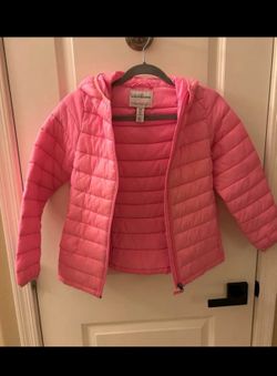 Pink puffer jacket girls