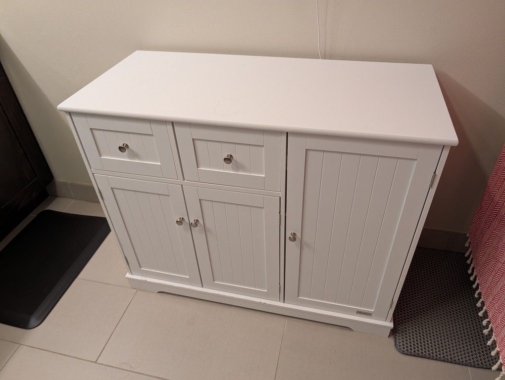 Litter Box Enclosure with Storage, Includes $100 Stainless Deep Liter Box