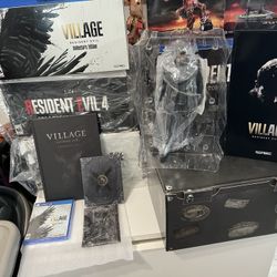 Resident Evil 8 Village Collector's Edition PS4 New Chris Redfield statue 9 requiem 
