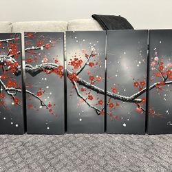 Cherry Blossom Canvas Painting 