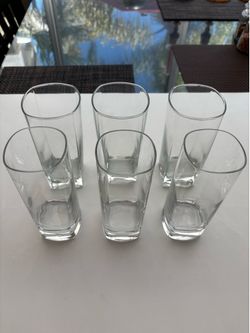 6pcs Tall Glasses (2 sets of 3pcs)