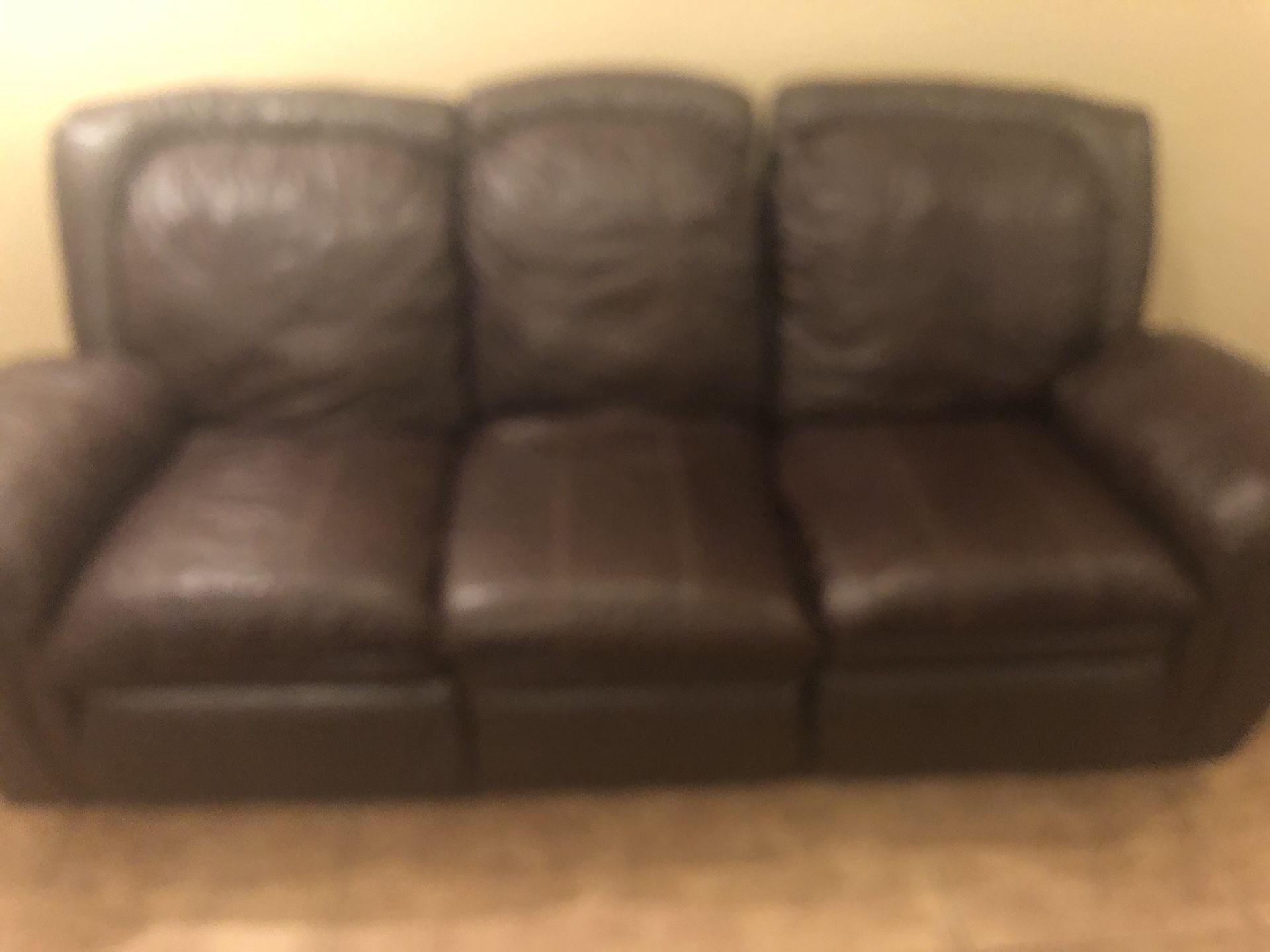 Sofa set , brown leather, comfy comfy!!!