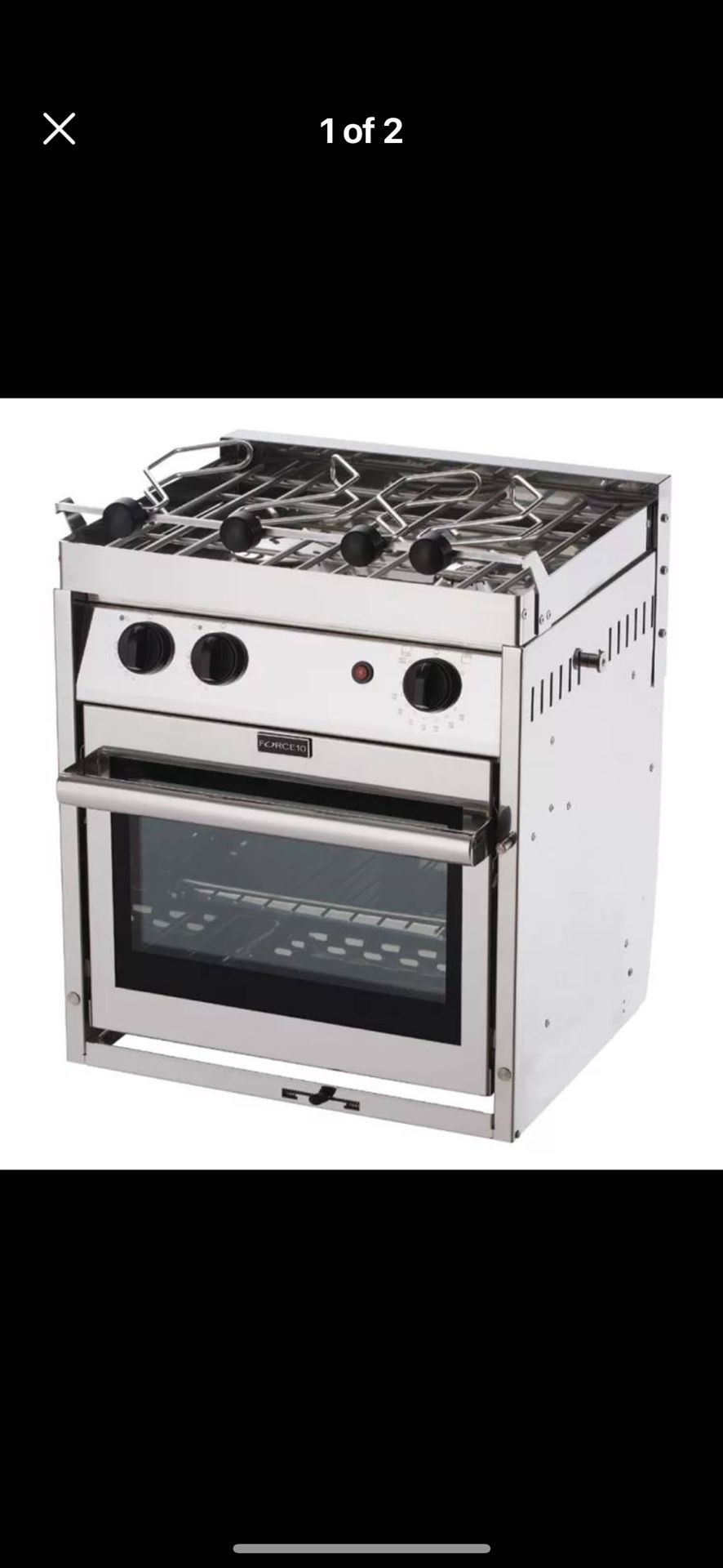 Force 10 Gas Stove, 2 Burner American Compact