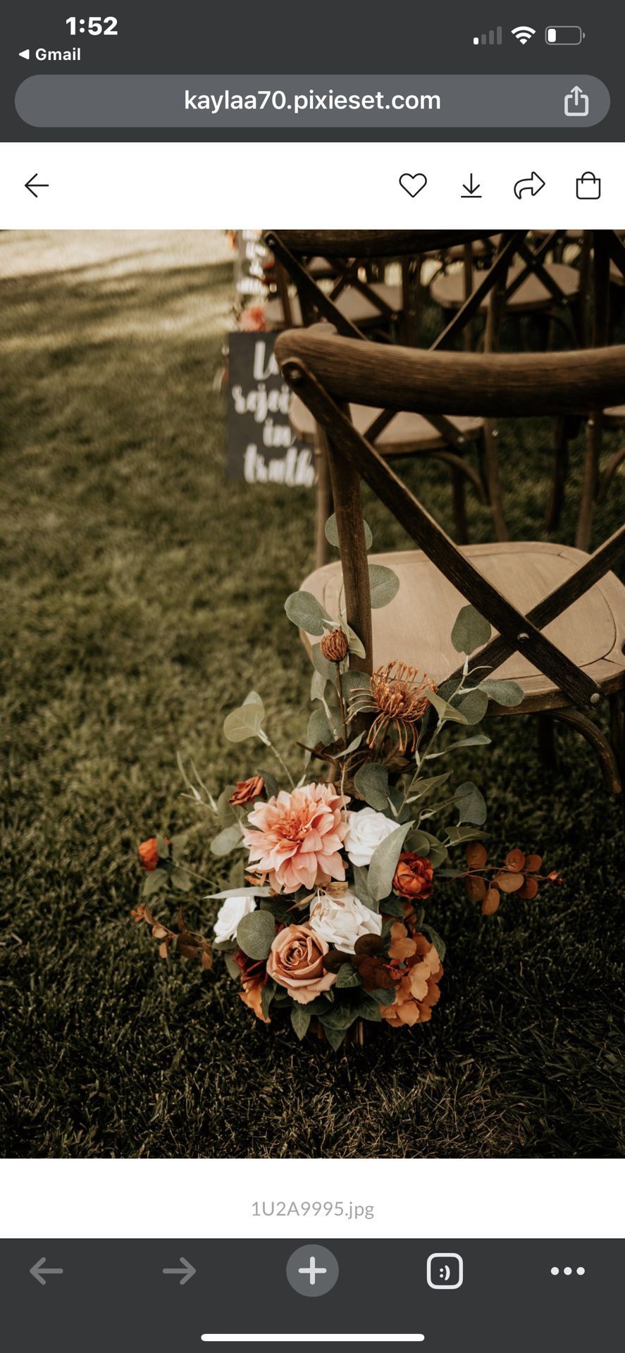 Ling's Moment Fall Aisle Runner Flower Arrangement Wedding Chair Decorations 8 Free Standing Rustic Wedding Flowers Terracotta Ceremony Reception