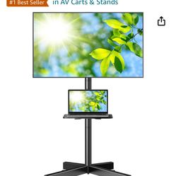 23 to 60 tv cart with laptop table brand new 