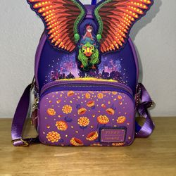 NWT Loungefly Disney Pixar Coco Miguel Pepita Glow Dark Day Of Dead Backpack 