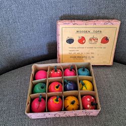 Vintage Wooden Tops - Made In Japan