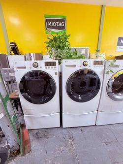 Lavadora y secadora a Pagos flexibles