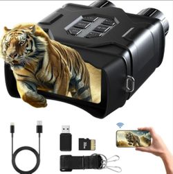 4K UHD Night Vision Goggles, 4-inch Rechargeable IPS HD Night Vision Binoculars