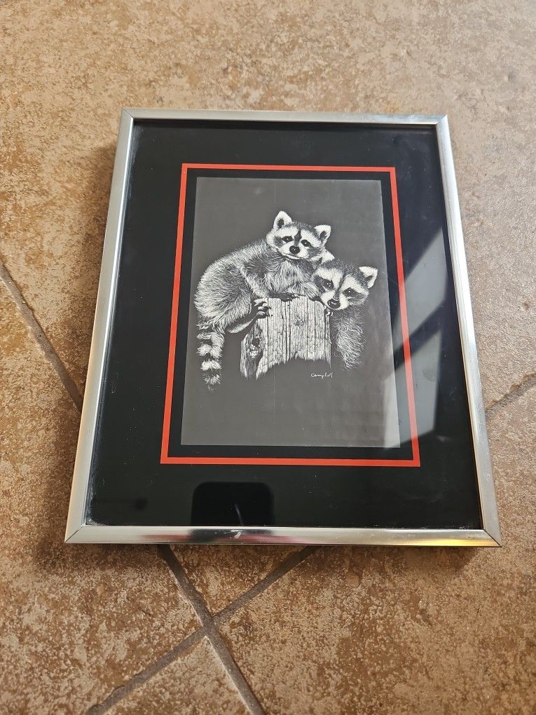 Raccoon Print