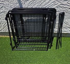 Dog play pen gate