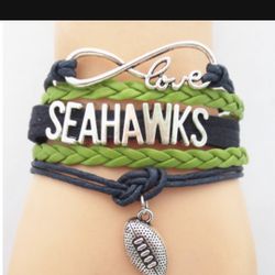 LETS SOAR SEAHAWKS!! Tibetan Silver And Leather NEW