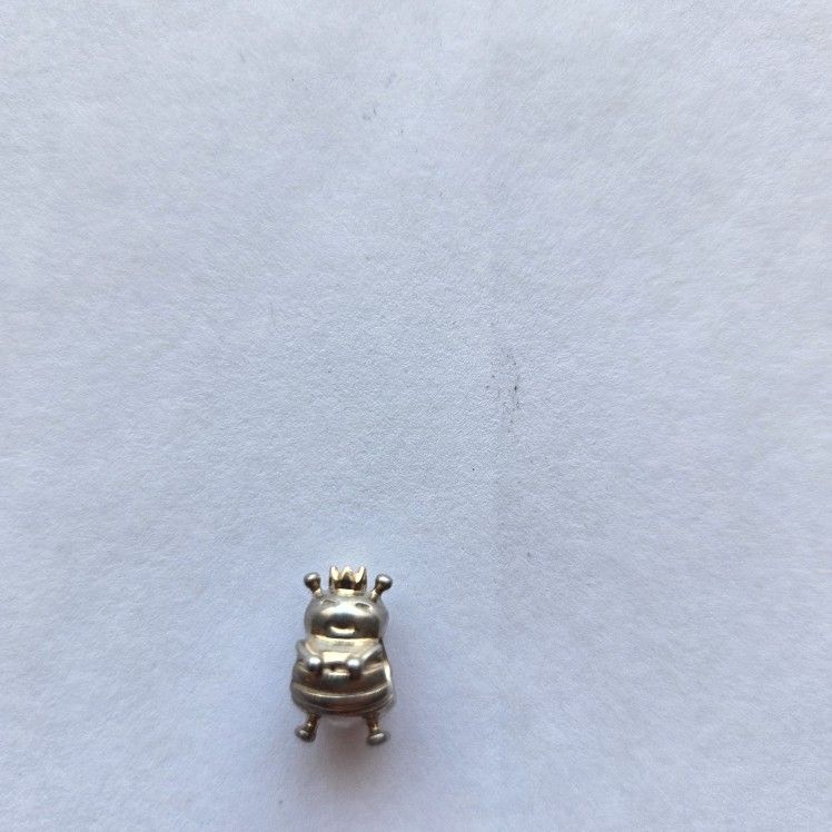 Pandora Charm Queen Bee 925 ALE. 14K Crown Retired Charm.