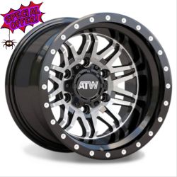 DBM PATTON MACHINE FACE BLACK 15X10, 5x114.3/6X139.7