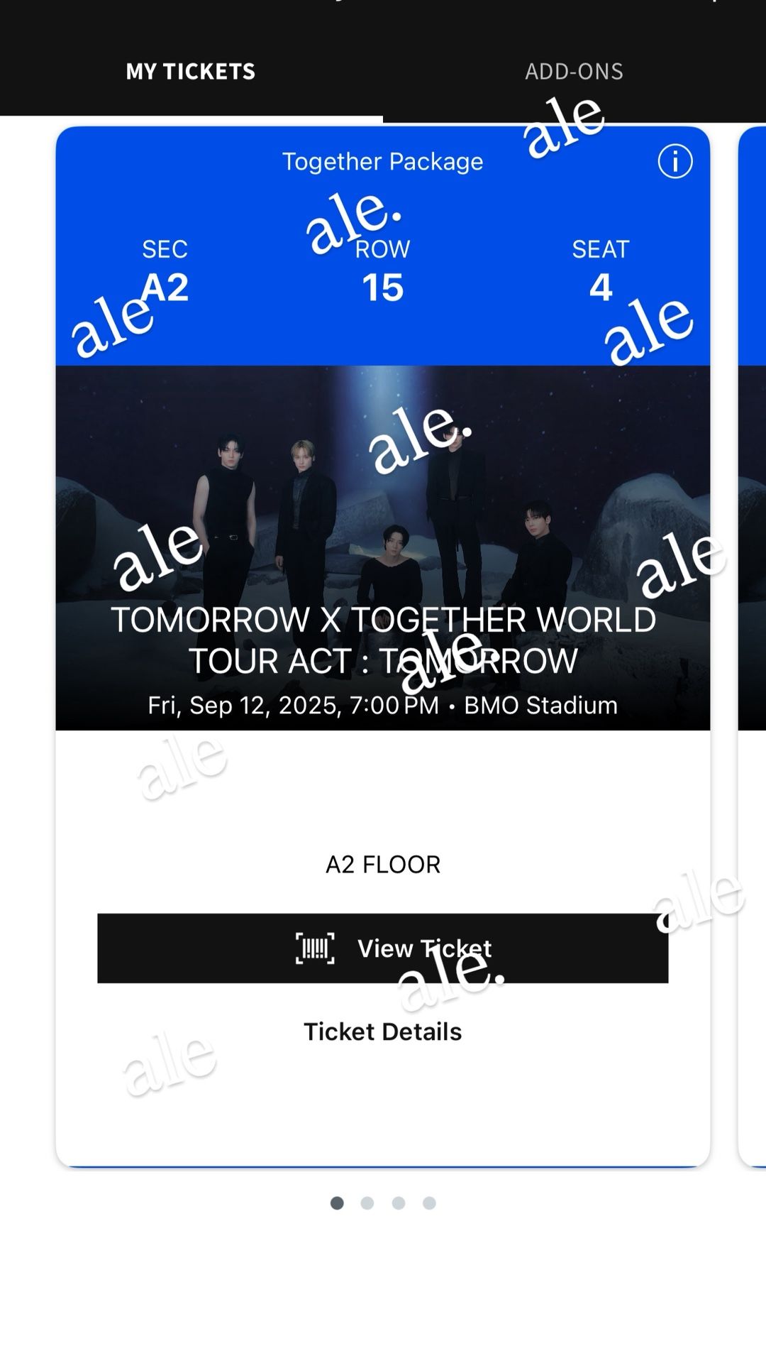 txt tomorrow by together tickets!!