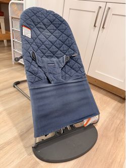 Blue BabyBjorn bouncer
