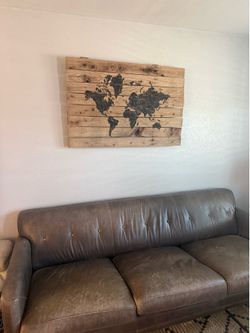 World Map Art Piece