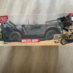 GI Joe Limited Edition Willys Jeep w/ .30 Caliber Machine Gun New Unopened