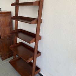 Wood Ladder Shelf