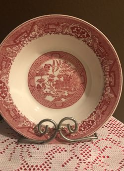 Willow ware royal China deep plate