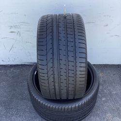 335/25/22 Pirelli P Zero 7/32 life left 