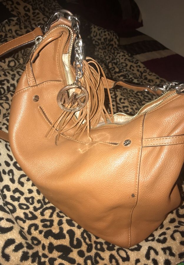 Leather Tan MK Purse