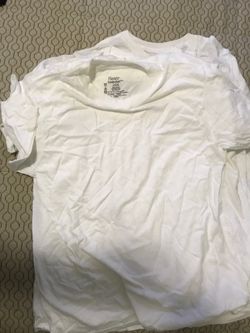 Kids large white shirts