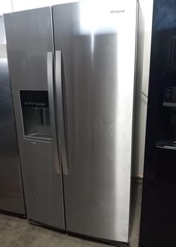 Whirlpool Side-by-Side Stainless Steel Fridge
