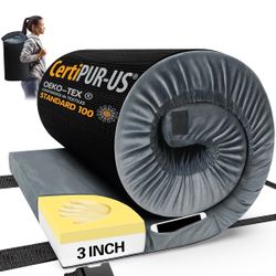 Memory Foam Camping Mattress  Twin Size 