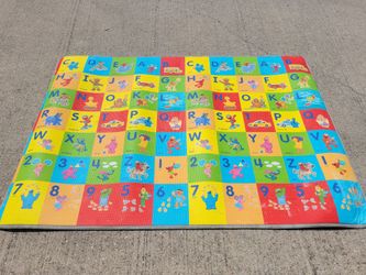 77×60 Sesame Street Park Grass Indoor Outdoor Gym Play Mat Kids Toy Room