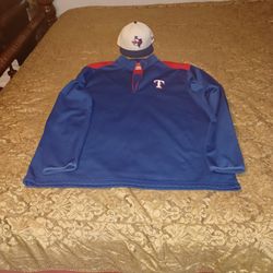 Texas Rangers Fitted Hat and Pull Over