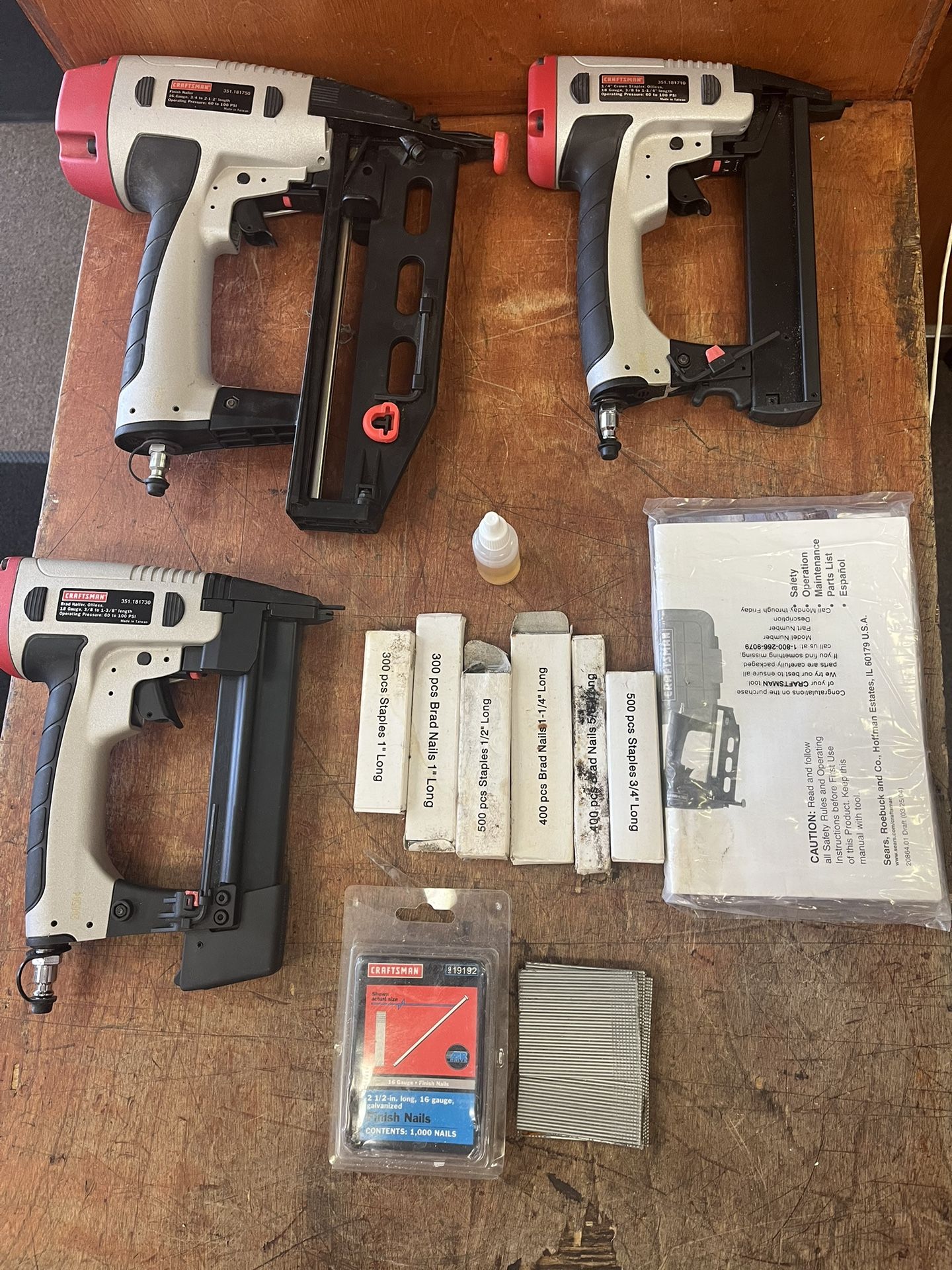 Craftsman Finish/Brad & Crown Air Nailer Combo