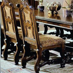 Formal Dining Set table - Dark Cherry Brown