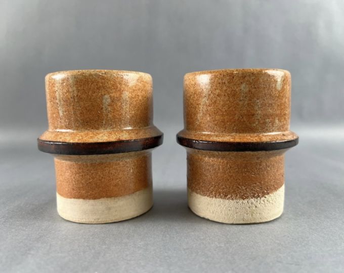 Vintage MCM Studio Pottery Salt & Pepper Shakers