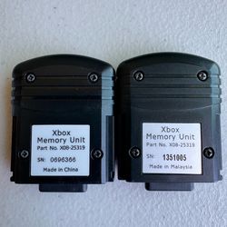 Xbox Memory Unit. $20 Each