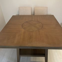Kitchen Table With Stool Set For 4